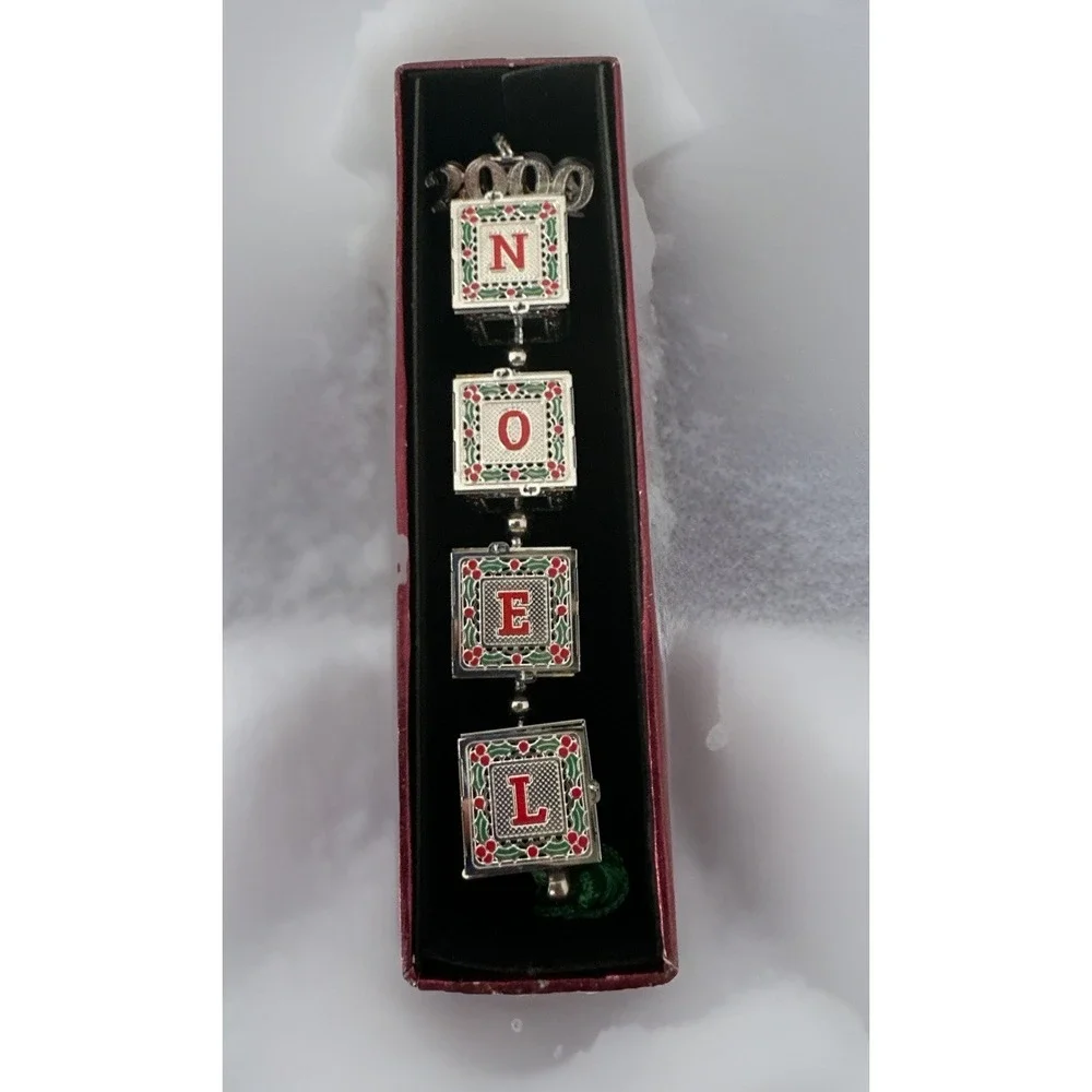 Towle Silversmiths NOEL‎ Building Blocks Ornament T077114 NIB